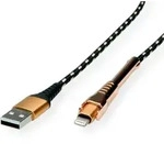 ROLINE GOLD USB 2.0 Sync- & Ladekabel USB-A/8pin, St&uuml;tze, 1 m