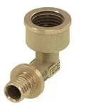 Tece Winkel&uuml;bergangsmuffe Teceflex 20 mm x Rp 1/2, Siliziumbronze