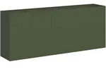 vidaXL Pflanzk&uuml;bel Olivgr&uuml;n 200x40x80 cm Kaltgewalzter Stahl