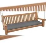 DELUKE Schaukelbank MUVER - Holz Dunkelgrau 180x70x62 cm | H&auml;ngebank...