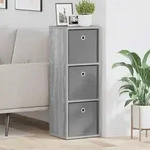 vidaXL Sideboard mit Schubladen Graues Sonoma 30,5 x 27 x 84,5 cm
