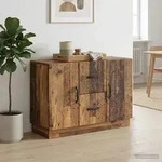 vidaXL Sideboard Altholz 89 x 34,5 x 57 cm Holzwerkstoff