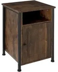 tectake Nachttisch Blackburn 40x42x60,5cm Industrial Holz Dunkel, Rustikal