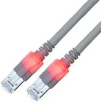 EasyLan DualBoot LED Patchkabel RJ45 S/FTP Cat.6 (Class E), mit saCon Stecker,...