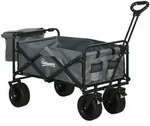 Outsunny - Bollerwagen - 113Lx57Wx100Hcm - Dunkelgrau
