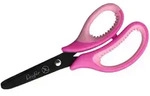 L&auml;ufer Bastelschere 13cm rund mit weichem Komfortgriff pink-lila