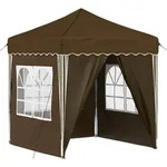 vidaXL Pop-up Partyzelt 195 x 195 x 245 cm Taupe Oxford-Stoff