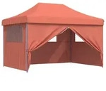 vidaXL Party-Zelt 279 x 410 x 315 cm Terrakotta Oxford-Stoff