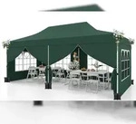 COSTWAY Pavillon 3x6m, 6 Seitenw&auml;nde abnehmbar, Sands&auml;cke, Tasche, winterfest...