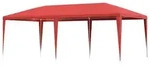 vidaXL Partyzelt Rot 600 x 300 x 255 cm PE und Stahl