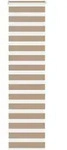 vidaXL Doppelrollo Sandbraun 60x230 cm Stoffbreite 55,9 cm Polyester