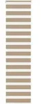 vidaXL Doppelrollo Sandbraun 65x200 cm Stoffbreite 60,9 cm Polyester