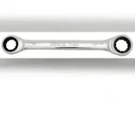 Doppelringratschenschl&uuml;ssel, Ratschenschl&uuml;ssel 8/9 mm, feinverzahnt, CrV-Stahl