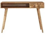 vidaXL Schreibtisch 115x50x76 cm Massivholz Akazie