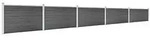 vidaXL Zaunelement Set WPC 872x105 cm Schwarz
