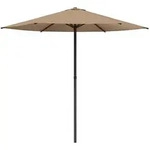 vidaXL Gartensonnenschirm 230 x 230 cm Polyester Rechteckig Taupe