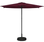 vidaXL Garten-Schirm mit Fu&szlig; 270 x 270 cm Polyester Rechtwinklig