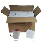 Airbrush-City 36 St&uuml;ck Fototasse Sublimation Kaffee Tassen Becher WEISS -...