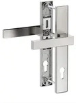 MS Beschl&auml;ge Schmalrahmen-T&uuml;rdr&uuml;cker Edelstahl-Optik - 92mm Alu Langschild...