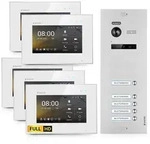 HD Video T&uuml;rsprechanlage f&uuml;r 5 Familienhaus, 5x Monitor, Balter EVO HD