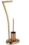Relaxdays Stand WC Garnitur WIMEDO, HxBxT:75x21x26cm, Toilettenb&uuml;rstenhalter &