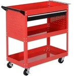 HOMCOM - Werkstatt-Rollwagen - 82L x 35B x 76H cm - mehrfarbig