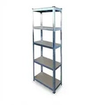 Relaxdays Schwerlastregal, HxBxT 180x60x30 cm, Traglast 500 kg, 5 Ebenen, Lagerregal