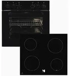 Exquisit Herd-Set | 59 l Garraum, Energieklasse A, 4 Funktionen | Ober-/Unterhitze,