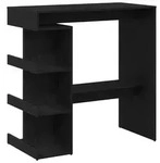 vidaXL Bartisch Schwarze Eiche 100 x 48 x 101,5 cm Holzwerkstoff