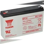 Yuasa NP7-6 AGM-Bleiakku 6V 7Ah &ndash; Faston F1 4,8 mm