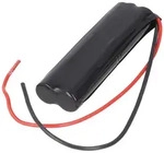 AccuCell Notleuchtenakku NiMH 4,8V 1500mAh L2x2 Mignon AA mit 200mm Kabel