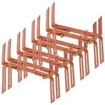 BigDean 8 St&uuml;ck Blumenkastenhalter terrakotta Standard H-Form Kasten Halter