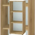 KADIMA DESIGN Aktenregal Schmal | B&uuml;roregal 50x120x37cm 3 Ordnerh&ouml;hen 