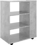 vidaXL Rollschrank Betongrau 60x35x75 cm Holzwerkstoff