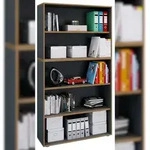 VCM B&uuml;roregal & B&uuml;cherregal Salia Anthrazit B. 100 x H. 183 x T. 33 cm