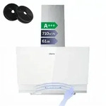 CIARRA Kopffreihaube 60 cm Dunstabzugshaube A+++ 710 m3/h mit Touch- &