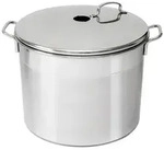Sterilisator f&uuml;r 6 Gl&auml;ser 24 l in - 2400 cl Silber Rund Inox Guillouard 43.5x...