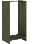 vidaXL Brennholzregal Olivgr&uuml;n 40 x 30 x 80 cm Kaltgewalzter Stahl