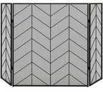 HOMCOM - Kaminschutzgitter - 135 x 85 cm - schwarz