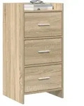 vidaXL Sideboard Sonoma-Eiche 40 x 36 x 80 cm Holzwerkstoff