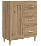 vidaXL Sideboard Artisan-Eiche 69,5 x 34 x 90 cm Holzwerkstoff