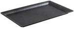 APS GN 1/1 Tablett -FROSTFIRE- 53 x 32,5 cm, H: 3 cm Aluminium, schwarz / silber