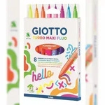 GIOTTO F453800 Faserschreiberetui Maxi Fluo - 6 fluoreszierenden Farben