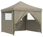 vidaXL Party-Zelt 292 x 292 x 315 cm Taupe Oxford-Stoff