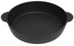 ROBARI Schmorpfanne Servierpfanne aus Gusseisen 26 cm