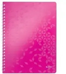 LEITZ Collegeblock WOW A4, kariert, pink, 4-fach gelocht, mikroperforiert,