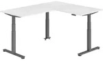 b&uuml;m&ouml; Eckschreibtisch elektrisch h&ouml;henverstellbar L-Form: 160 x 200 cm in...