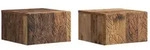 vidaXL Wandmontierter Beistelltisch 2 stk. Altholz 34,5 x 33 x 20 cm