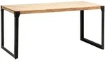 KADIMA DESIGN Esszimmertisch 180x90x76 cm Akazie Massivholz Metall Esstisch