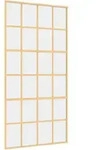 vidaXL Schiebet&uuml;r Golden 102,5x205 cm ESG-Klarglas und Aluminium